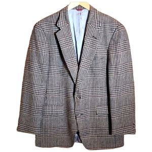 🧥 JOS. A. BANK BLACK & BROWN HOUNDSTOOTH DINNER JACKET